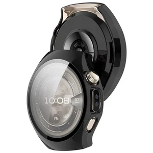Etui ochronne ze szkłem do Huawei Watch 5 42mm Bizon Case Cover Etui Czarne - Zdjęcie 1 z 8