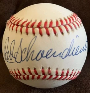 Rojo Schoendienst Salón de la Fama Cardenales Firmado RON Autógrafo William White NL Béisbol - Imagen 1 de 6