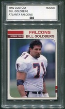Custom 1992 Bill Goldberg Atlanta Falcons Rookie Year Football Card