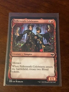 Magic Gathering Innistrad Crimson Vow Showcase Falkenrath Celebrants - Picture 1 of 2