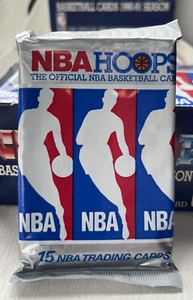 1990-91 NBA HOOPS Basketball (Series 1) PACK 15 Cards JORDAN FRONT MENENDEZ OVP! - Bild 1 von 16