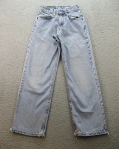 Vtg Levis 565 Jeans Boys 12 (21x25) Wide Leg 90s USA Made Orange Tab Loose Baggy - Picture 1 of 16