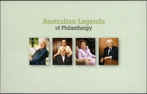 2008 Australia Legends Of Philanthropy Strip Of 4 Stamp Pack, Unopened VGC - Imagen 1 de 2