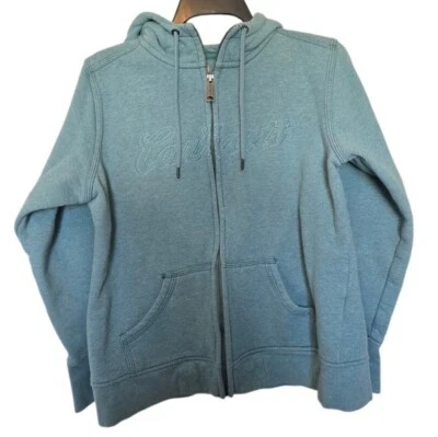 Carhartt Teal Fleece Hoodie Size Large - Image 1 of 4