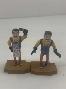 HELLO NEIGHBOR THE NEIGHBOR BUTCHER 3" INCH FIGURE TINY BUILD LLC. Lot of 2 - Picture 1 of 7