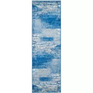 SAFAVIEH Runner Rug 3' x 14' Adirondack Solid Silver Blue - Picture 1 of 7