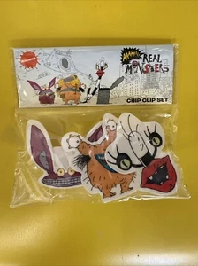 Nick Box Exclusive Aaahh!!! Real Monsters Chip Clip Set Nickelodeon Sealed 🐶 - Picture 1 of 2