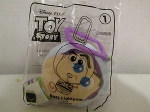 McDonald’s Happy Meal Disney Pixar Toy Story Buzz Lightyear Juguete #1 Clip de Peluche - Imagen 1 de 1