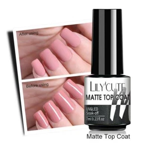 LILYCUTE 7ml Gel Nail Polish Base Gel Top Coat UV Glitter Nails Gel UV LED DIY - Picture 1 of 12