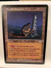 Starlit Sanctum MP Onslaught MTG Land for CLERIC Uncommon Same Day Handling