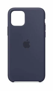 NEW GENUINE Apple Silicone Case (for iPhone 11 Pro) Midnight Blue - SHIPS TODAY - Picture 1 of 3