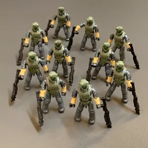 Lot 10PCS Mega Construx Halo Infinite UNSC Marine Action Figure Building Bloks - Picture 1 of 6