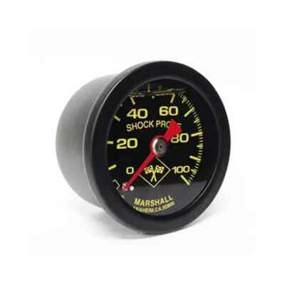 Marshall Gauge 0-100 Psi Fuel / Oil Pressure Midnight Black 1.5" (Liquid Filled) - Image 1 of 4