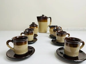 Set Completo da caffè Caffettiera 6 Tazzine zuccheriera lattiera Vintage Anni 70 - Foto 1 di 12
