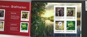 Austria Endangered animals booklet owl bear frog mnh/postfris u - Picture 1 of 2