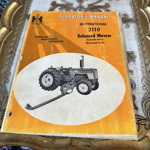 International Harvester 3110 Balanced Mower Owner Operator User Manual Book - Picture 1 of 3