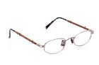 Fassung Brille Oval Metall Holz Carisma Wood Unisex Hand Made 47-21 mm A9