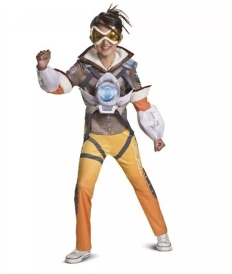 Disfraz Overwatch Deluxe Tracer NIÑO Talla XL 14-16 Vestir Halloween Foto 1 de 4