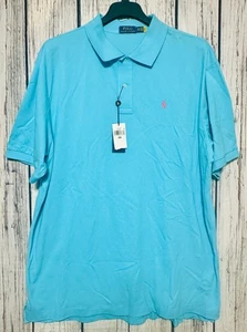 Polo Ralph Lauren Pony Short Sleeve Classic Fit Mesh Work Shirt Men's 2XB Big - Picture 1 of 9