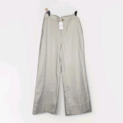 Spanx Stretch Twill Wide Leg Pant Women’s Petite Large Bone NWT Khaki Trouser - Image 1 of 4