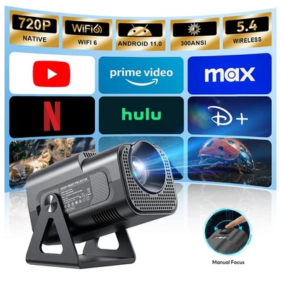 XGODY 2025 Mini Projector Portable LCD 1080P FHD Home Cinema Android 12000LMS - Image 1 of 4