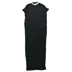 Maxi Vestido Rick Owens Dirt Seda Cuello Cuentas Negro - Imagen 1 de 14