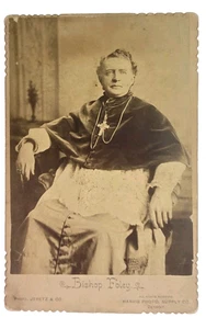 Rara antica foto armadio ID vescovo vittoriano John Samuel Foley Detroit MI - Foto 1 di 3