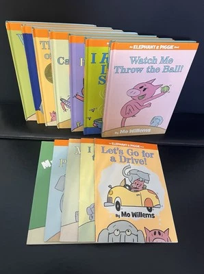 Mo Willems Lot Of 12 Elephant & Piggie Books 7 Hardcover And 5 Paperback Foto 1 de 4