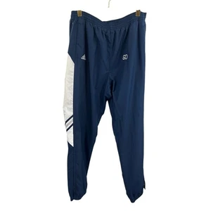 Adidas Men's XL Navy Blue White Side Stripe Track Pants Athletic Joggers 60 - Picture 1 of 6