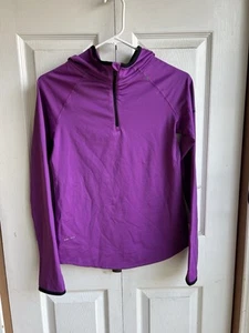 Girls Nike Pro Running Plum Purple Quarter Zip Hoodie Dri Fit Size XL - Picture 1 of 8