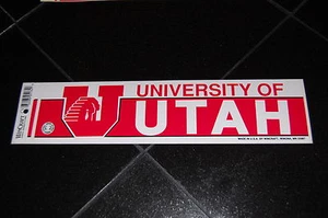 UNIVERSITY OF UTAH  BUMPER STICKER, VINTAGE AND VERY COLORFUL!!!! - Picture 1 of 1