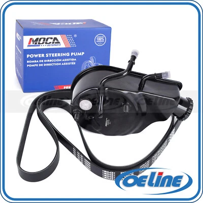 Power Steering Pump W/Reservoir Serpentine Belt for Chevy Silverado GMC Sierra - Image 1 of 4