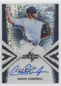 2019 Leaf Flash Blue /50 Isaiah Campbell #BA-IC1 Auto