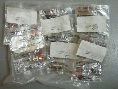 (6) Amphenol UG88E/U Inline RF Coaxial Connectors New and Sealed - Image 1 of 4