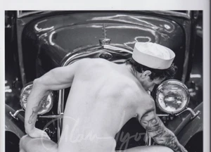 A Lyon Original Male Photo gay interest VINTAGE GARAGE (10) Sailor Ben Ryan B&W - Picture 1 of 2