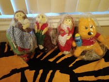 Alma's Designs Winnie The Pooh Mary Lamb mais Topsy Turvy Lote De Bonecas reversível