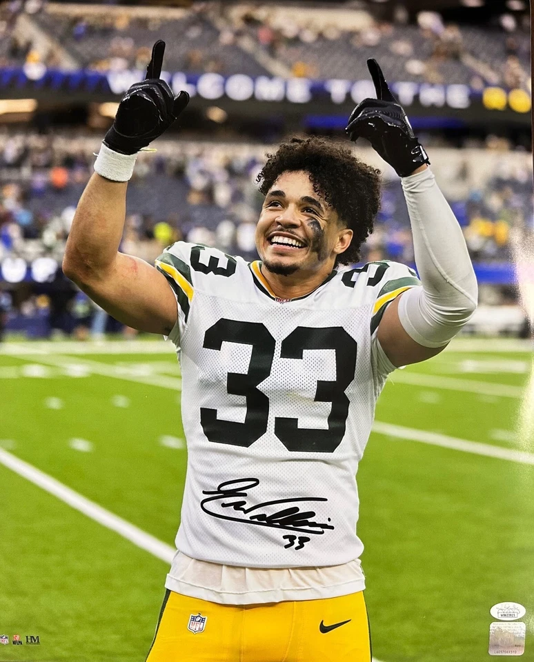 Green Bay Packers Safety EVAN WILLIAMS Signed 16x20 Photo #2 AUTO - JSA - Image 1 of 1