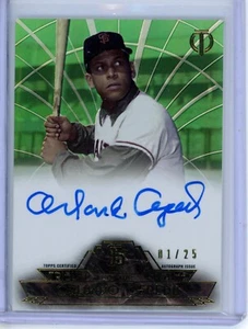 2014 Topps Tribute Orlando Cepeda TPT-OC Pastime Green Auto 01/25 Giants HOF - Picture 1 of 1