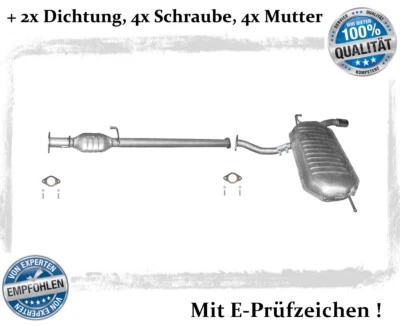Auspuffanlage Kia Sportage 2.0 104KW 4WD Bj.04-08 Auspuff + Dichtung - Bild 1 von 4
