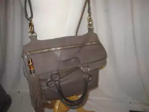 Sorial New York Brown Leather Convertible Shoulder Bag EUC - Picture 1 of 10