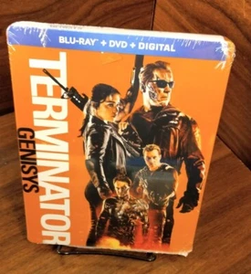 Terminator Genisys Steelbook (Blu-ray+DVD/Digital)New (Sealed) Free Box Shipping - Picture 1 of 10