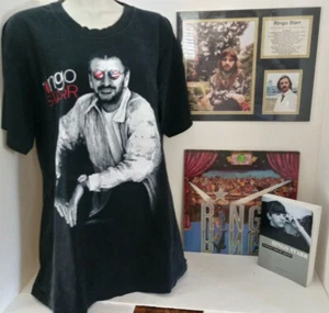 Ringo Starr Large T-Shirt Book Pictures Vinyl Record Story Beatles Drummer - Picture 1 of 9