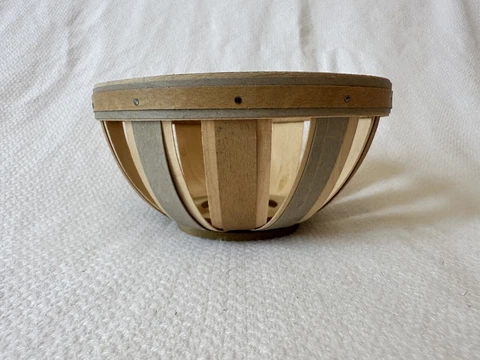 Longaberger - Baskets - New - Potpourri Basket - Washed Linen Cover