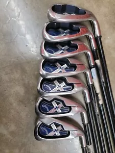 Ferro da stiro Callaway X18 3-5 7-9 & PW RH cw 75 Regular Flex grafite - Foto 1 di 10