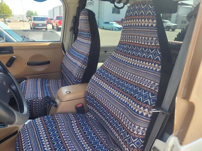 Juego completo de fundas de asiento de coche Fr+Rr diseño azteca Boho se adapta a jeep wrangler YJ TJ LJ Foto 1 de 4