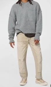 Hudson Jeans Reese Carpenter Straight Leg Distressed Jean Men's 33 NEW - Picture 1 of 16