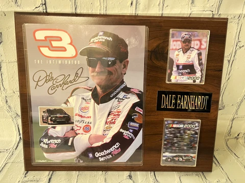 Dale Earnhardt SR Nascar Racing Plaque with cards Cover