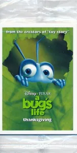 1998 DISNEY PIXAR A BUGS LIFE THANKSGIVING MCDONALDS SET OF (4) CARDS - Picture 1 of 1