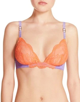 Sujetador con aros Stella McCartney lavanda/naranja Julia observación de estrellas encaje Demi #3400 Foto 1 de 3