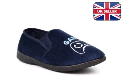 Boys Gamer Slippers Boys Slippers Game Slippers Junior Size 11-2/3/4/5/6 Gamepad - Image 1 of 4